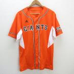 y# Adidas производства / Yomiuri Giants /GIANTS копия Uni Home / сопутствующие товары # оранжевый [ мужской L]MENS/ бейсбол /10[ б/у ]