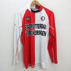 y# Италия производства #Kappafeieno-ruto/FEYENOORD 2002 подлинный форма / длинный рукав копия [ мужской M] футбол /48[ б/у ]