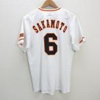 k# Under Armor производства # Yomiuri Giants /GIANTS 6 номер Sakamoto . человек форма / сопутствующие товары [MD] белый /MENS#2[ б/у ]