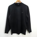 z# Nike /NIKE GOLFmok шея футболка с длинным рукавом [L] чёрный /men's/12[ б/у ]