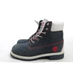k#[3.5M] Timberland /Timberland 6 отверстие Work ботинки / Junior 22cm степень / темно-синий /KIDS#15[ б/у ]