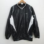 k# Nike /NIKE BASEBALL Baseball жакет / тянуть over [XL] чёрный /MENS#55[ б/у ]