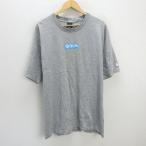 s■USA製■グラビス/GRAVIS ロゴプリント 半袖Tシャツ【XL】灰/MENS/20【中古】