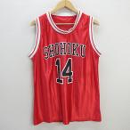 y# Slam Dunk SHOHOKU корзина форма # красный [ мужской F]MENSparoti/ три ../30[ б/у ]