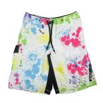 z# Harley /HURLEY плавание брюки купальный костюм [32] белый синий желтый /men's/110[ б/у ]