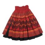 s# Honolulu Гаваи /HONOLULU HAWAII общий рисунок юбка пау / Hawaiian [ONE SIZE] красный серия /149[ б/у ]