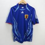 y# футбол Япония представитель adidas Clima cool копия форма # синий [ мужской M]87[ б/у ]