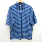 z# canterbury /CANTERBURY рубашка-поло с коротким рукавом окантовка [3L] синий серия /men's/105[ б/у ]#
