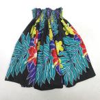 s# хула для # общий рисунок ручная работа юбка пау свободный размер Hawaiian # чёрный /77[ б/у ]