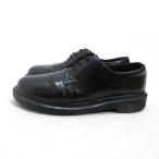 y#[UK7] Dr. Martens /Dr Martans 1461MONO 3 отверстие обувь # чёрный MENS/38[ б/у ]