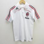 y#Adidas производства #A.C. Milan / Ac Milan Bwin Polo Shirt рубашка-поло с коротким рукавом #074763 apu002[ M ]MENS/ футбол /104[ б/у ]
