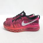 ショッピングナイキ ランニングシューズ y■【24cm】ナイキ/NIKEフライニット マックス FLYKNIT MAX ランニングシューズ■ピンクLADIES/19【中古】