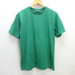G# North Face /THE NORTH FACE Logo принт футболка [L] зеленый /men's/84[ б/у ]#
