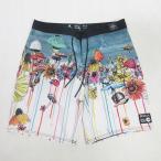 G# Roo ka/RVCA спортивные шорты / шорты для серфинга AH041520[30] белый синий /men's/118[ б/у ]#