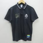 G#go редкость кукла /GOLEADOR рубашка-поло с коротким рукавом / олень. . земля [LL] чёрный /men's/47[ б/у ]#