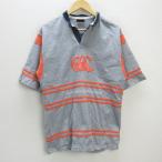 G# canterbury /CANTERBURY большой Logo / Rugger рубашка [M] пепел /men's/121[ б/у ]#