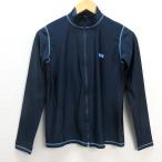 D# Helly Hansen /HELLY HANSEN HW80306 длинный рукав полный Zip Roo z Rush Guard [M] темно-синий /LADIES/67[ б/у ]