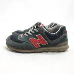 H■【27cm】ニューバランス/NEW BALANCE ML574NIN スエードスニーカー/紺/MENS■3【中古】