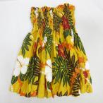 D# хула для # общий рисунок ручная работа юбка пау свободный размер Hawaiian # желтый /70[ б/у ]