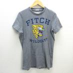 G■アバクロンビー&フィッチ/Abercrombie&Fitch プリントTシャツ/コットン【M】灰/men's/73【中古】■