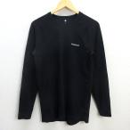 G# Mont Bell /montbell раунд шея рубашка / внутренний 1107282[L] чёрный /men's/65[ б/у ]#