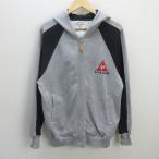 G# Le Coq s Porte .f/lecoqsportif полный Zip Parker / обратная сторона ворсистый [M] пепел /men's/39[ б/у ]#