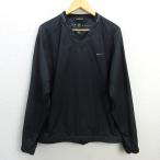 R#NIKEGOLF/ Nike Golf pi стерео жакет Wind брейкер Golf одежда # черный [L]MENS/5 [ б/у ]