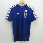 H# Adidas /adidas футбол Япония представитель 2 номер форма для болельщиков [L] синий /MENS#26[ б/у ]