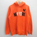 G#Majestic производства #ja Ian tsu/Giants тянуть over Parker / обратная сторона ворсистый [XL] orange /men's/66[ б/у ]#