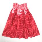 D# хула для # общий рисунок юбка пау свободный размер Hawaiian / ручная работа # красный темно-красный серия /121[ б/у ]