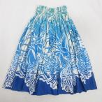 D# хула для # общий рисунок юбка пау свободный размер Hawaiian ручная работа # бледно-голубой /156[ б/у ]
