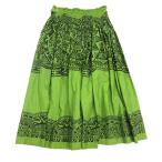 D# хула для # общий рисунок юбка пау ручная работа свободный размер Hawaiian # зеленый серия /151[ б/у ]