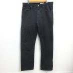 G■ラングラー/Wrangler STRAIGHTFIT コットンストレートパンツ【34×32】黒/men's/75【中古】■