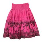D# хула для * сделано в Японии #( иметь )ma Halo сервис юбка пау свободный размер Hawaiian # розовый /172[ б/у ]
