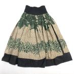 D# хула для * сделано в Японии #aloha standards общий рисунок юбка пау Hawaiian # бежевый чёрный /177[ б/у ]