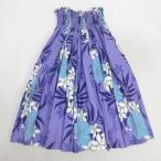 D# сделано в Японии * хула для #Aloha Emika общий рисунок юбка пау Hawaiian # фиолетовый /71[ б/у ]