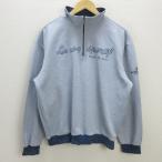 G# Le Coq s Porte .f/lecoqsportif GOLF половина Zip рубашка / Golf одежда [L] незначительный синий / мужской /28[ б/у ]#