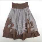 D# хула для # серебристый жевательная резинка в клетку юбка пау Hawaiian # чай /10[ б/у ]