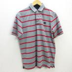 G# canterbury /CANTERBURY рубашка-поло с коротким рукавом / спортивная одежда [XL] пепел красный /men's/101[ б/у ]#