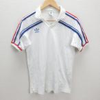 C# Adidas /adidas футбол короткий рукав форма игра t[L] белый /MENS#90[ б/у ]#