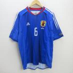 C# сделано в Японии # Adidas /adidas футбол Япония представитель . номер 6/INAMOTO копия форма / сопутствующие товары [XO] синий /MENS#8[ б/у ]#