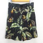 G# Billabong /Billabong плавание брюки / спортивные шорты [M] чёрный /men's/86[ б/у ]#