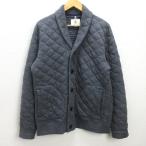 H# Aigle /AIGLE шаль цвет стеганная куртка [L] серый /MENS#80[ б/у ]
