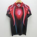 G# бабочка /ButterFly настольный теннис одежда / короткий рукав dry рубашка-поло [M] красный /MENS/73[ б/у ]#