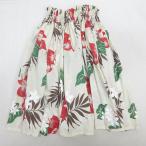 D# хула для # общий рисунок ручная работа хула ручная работа юбка пау Hawaiian / оттенок бежевого /LADIES#a126[ б/у ]