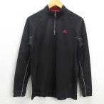 D# Adidas /adidas TaylorMade половина Zip Golf одежда /la gran [M] чёрный /MENS/114[ б/у ]