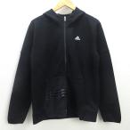G# Adidas /adidas GOLF полный Zip Parker / Golf одежда [O] чёрный /men's/142[ б/у ]#