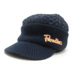 H# Paradiso / PARADISO с козырьком . вязаная шапка Golf одежда [56-59cm] темно-синий /MENS#58[ б/у ]