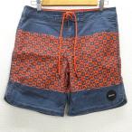 D# Roo ka/RVCA шорты для серфинга / плавание брюки [32] темно-синий /MENS/90[ б/у ]#