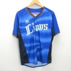 G#Majestic производства / Saitama Seibu Lions форма для болельщиков / бейсбол [S] синий /MENS/ бейсбол /45[ б/у ]#